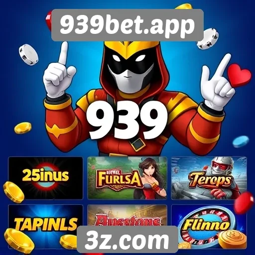 Variedade de jogos disponíveis na plataforma 939bet.app